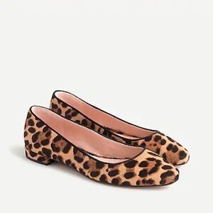 NWB J.Crew Carolyn Skimmer Flats in Leopar…